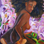 Acrylic on Canvas, 28x30, Lily