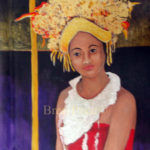Bali Girl In Yellow Headdress